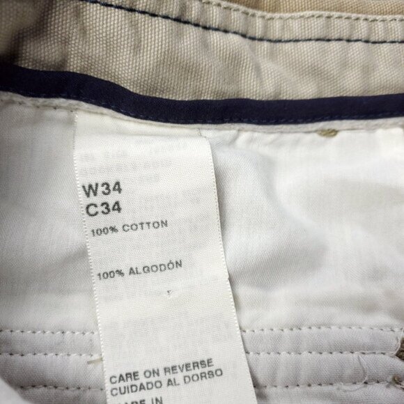 Dockers Shorts Cargo Brown Cotton Mens Size 34 x10 - Picture 8 of 12